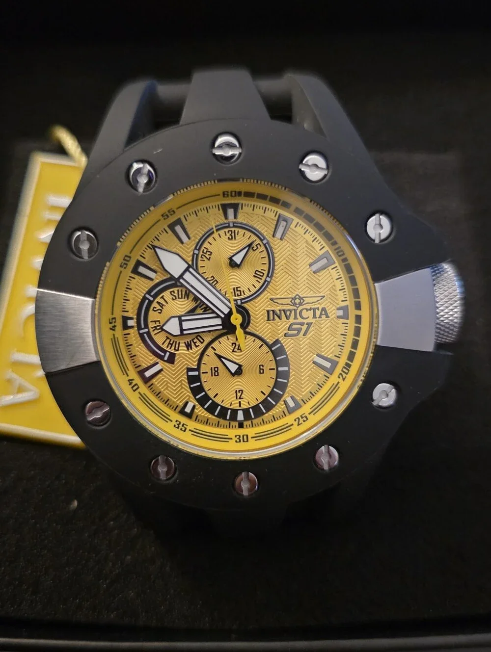 336.  Invicta S1 Rally Splitter Men's Watch - 49mm. Black (48120)